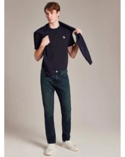 Paul Smith Mens Zebra Badge T-Shirt Navy -Repertoire Fashion Store paul smith mens zebra badge t shirt navy p45583 294013 image