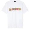 Paul Smith Mens Zebra Line Up T-Shirt White