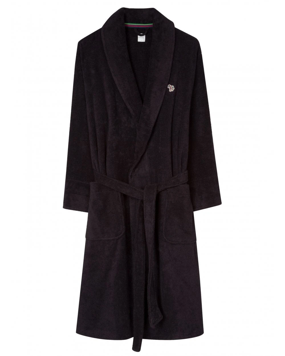Paul Smith Mens Zebra Logo Dressing Gown Black 1 Paul Smith Mens Zebra Logo Dressing Gown Black