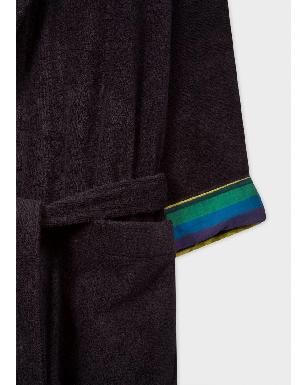 Paul Smith Mens Zebra Logo Dressing Gown Black 2 Paul Smith Mens Zebra Logo Dressing Gown Black - Image 2
