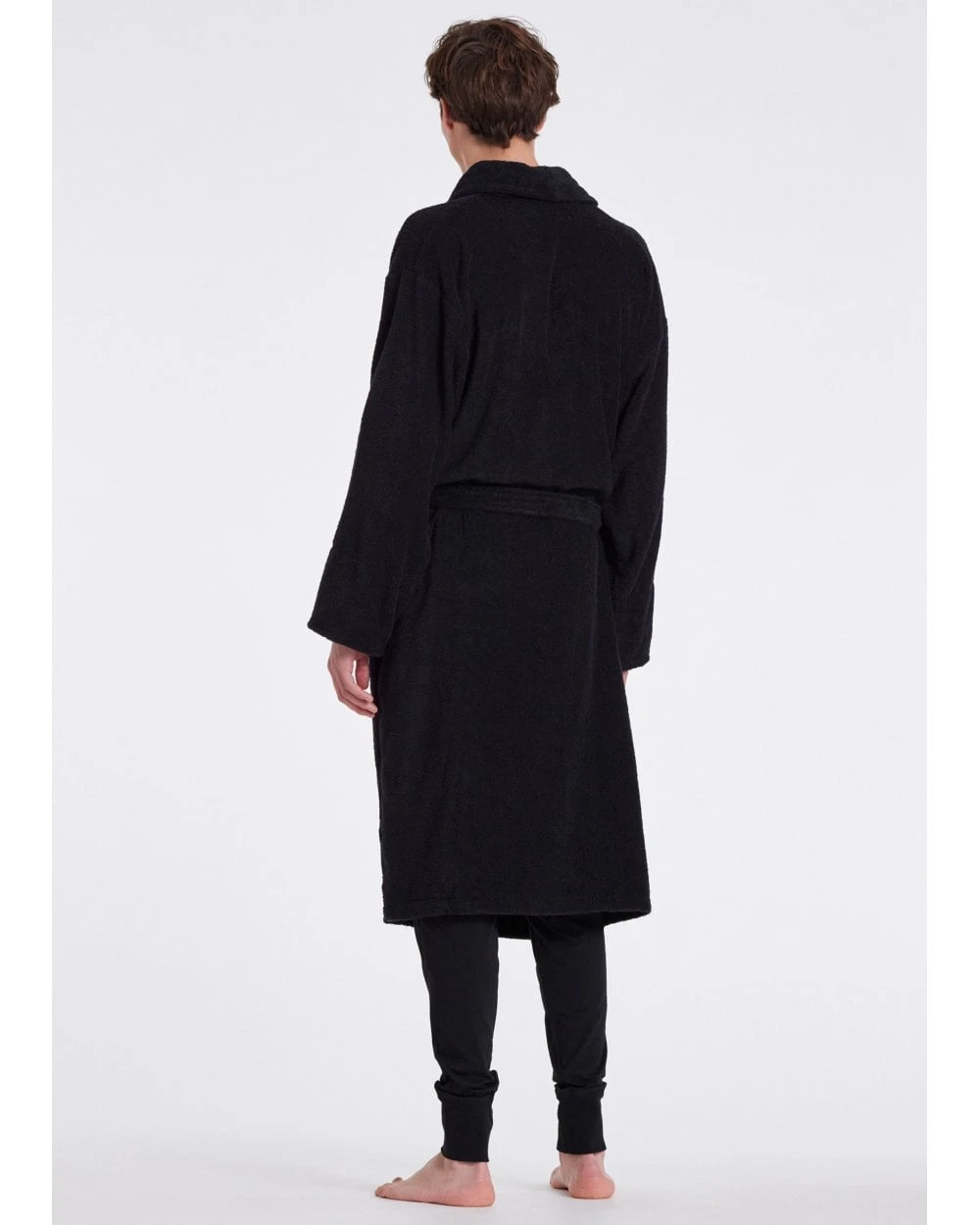 Paul Smith Mens Zebra Logo Dressing Gown Black 4 Paul Smith Mens Zebra Logo Dressing Gown Black - Image 4