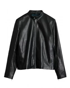 Rag & Bone Mens Archive Racer Jacket Black