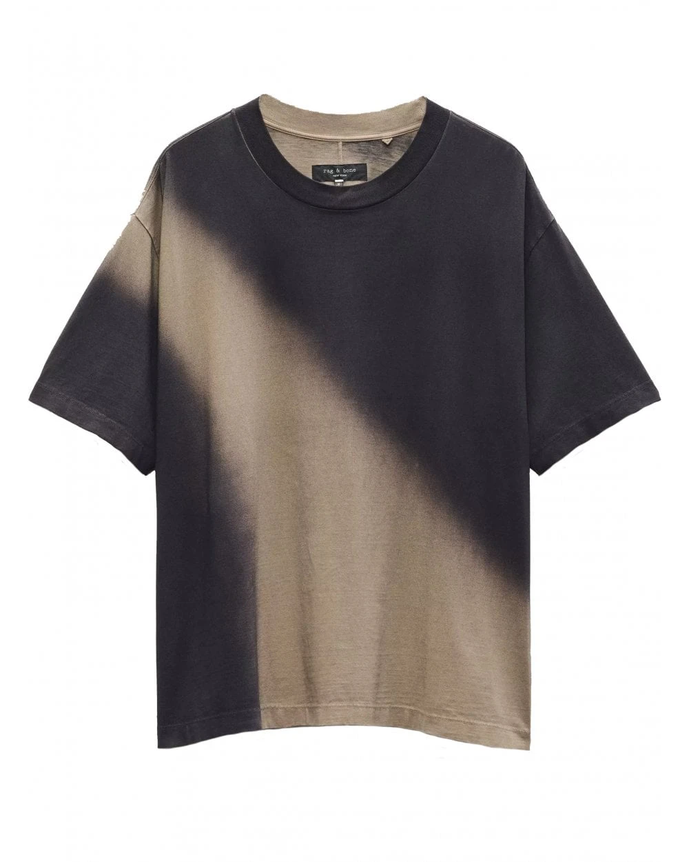 Rag & Bone Mens Cliff T-Shirt Dark Army Black/Green 1 Rag & Bone Mens Cliff T-Shirt Dark Army Black/Green