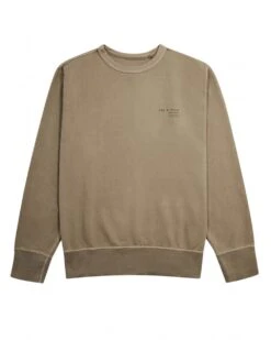 Rag & Bone Mens Damon Logo Sweatshirt Taupe Brown