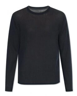 Rag & Bone Mens Harvey Knit Jumper Salute Blue Navy