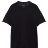 Rag & Bone Mens Harvey Knit T-Shirt Black