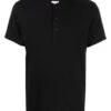 Rag & Bone Mens Henley Short Sleeve Button T-Shirt Black