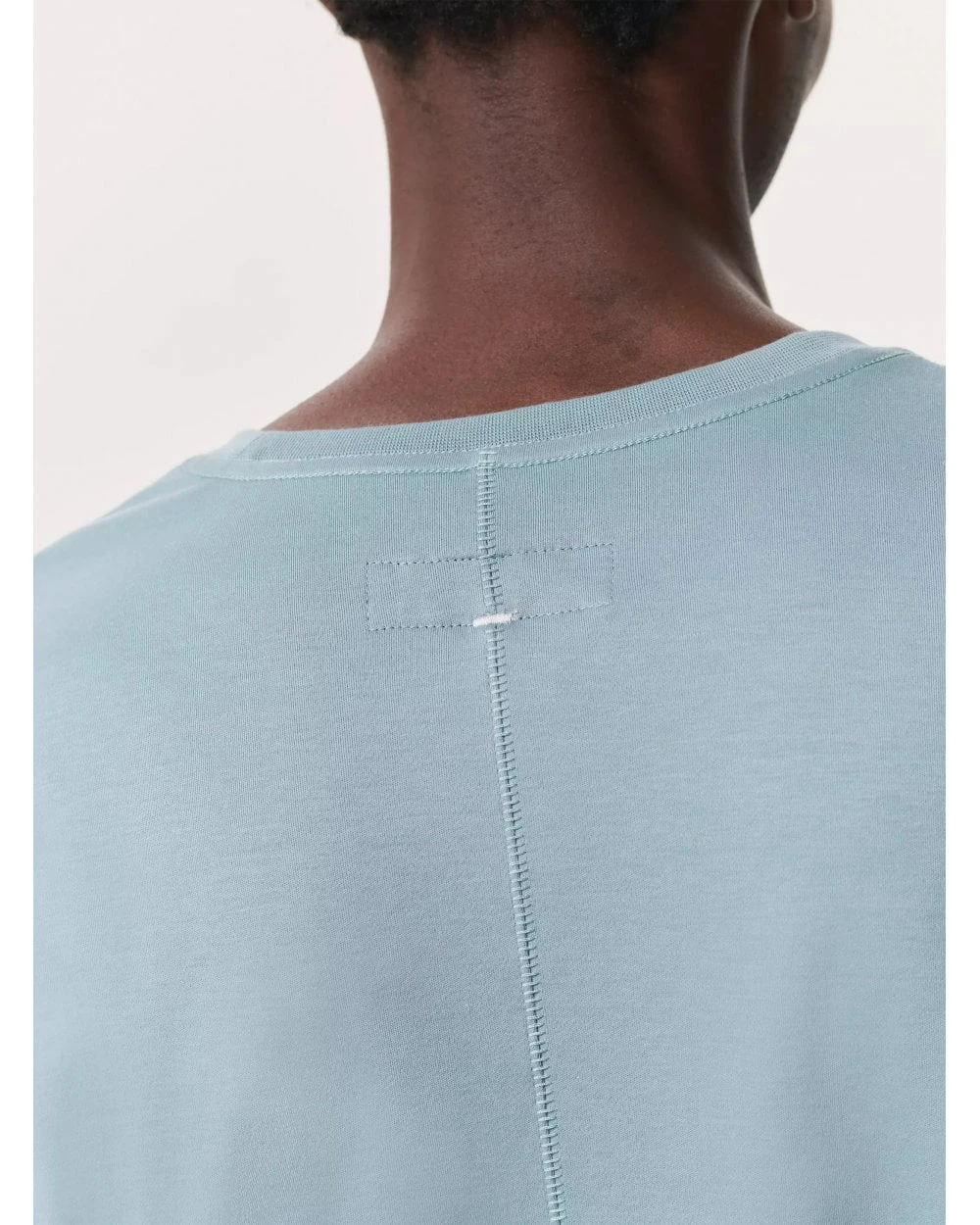 Rag & Bone Mens Pure Pima T-Shirt Stone Blue 5 Rag & Bone Mens Pure Pima T-Shirt Stone Blue - Image 5