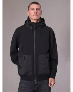 Rag & Bone Mens Pursuit Ponte Hoodie Black -Repertoire Fashion Store rag bone mens pursuit ponte hoodie black p45380 300948 image
