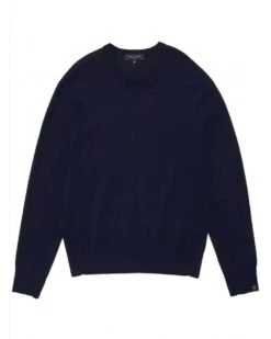Rag & Bone Mens York Crew Knit Jumper Navy