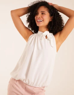 Pussybow Sleeveless Top(Pussybow Sleeveless Top)