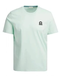 Sandbanks Mens Badge Logo T-Shirt Mint Green