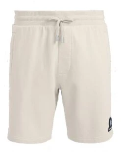 Sandbanks Mens Logo Sweat Shorts Stone Beige