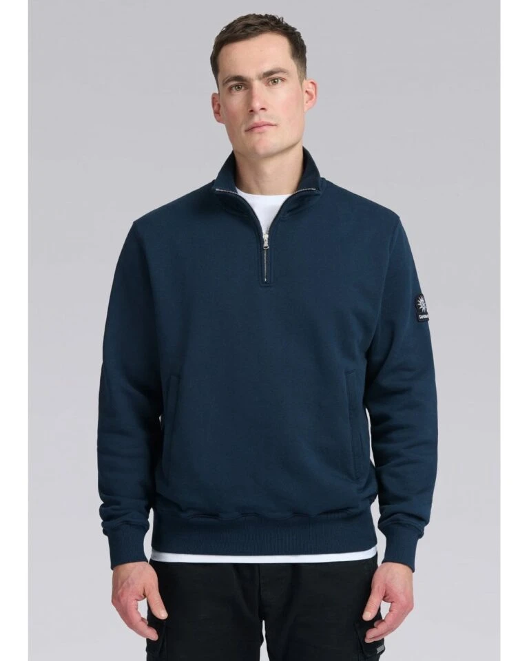 Repertoire Fashion Store -Repertoire Fashion Store sandbanks mens quarter zip sweatshirt navy p46009 314140 image 768x960 1