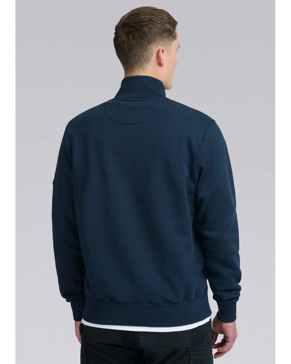 Repertoire Fashion Store -Repertoire Fashion Store sandbanks mens quarter zip sweatshirt navy p46009 314152 image 1