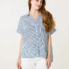 Stripe Button Front Shirt(Stripe Button Front Shirt)