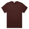 Sunspel Mens Classic T-Shirt Bakelite Burgundy -Repertoire Fashion Store sunspel mens classic t shirt bakelite burgundy p46879 317608 image