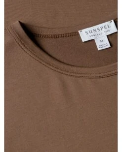 Sunspel Mens Classic T-Shirt Bark Brown -Repertoire Fashion Store sunspel mens classic t shirt bark brown p46876 317604 image