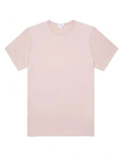Sunspel Mens Classic T-Shirt Pale Pink