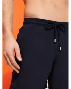 Vilebrequin Mens Moorea Solid Swimshorts Black -Repertoire Fashion Store vilebrequin mens moorea solid swimshorts black p46429 311361 image