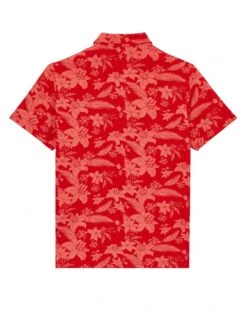 Vilebrequin Mens Moussure Flower Polo Shirt Poppy Red -Repertoire Fashion Store vilebrequin mens moussure flower polo shirt poppy red p46658 314996 image