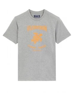 Vilebrequin Mens Portisol Print T-Shirt Heather Grey
