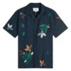 Wax London Mens Didcot Bloom Applique Flower Shirt Navy Multi -Repertoire Fashion Store wax london mens didcot bloom applique flower shirt navy multi p46614 316159 image