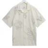 Wax London Mens Floral Embroidered Short Sleeve Shirt Ecru Beige 13 Wax London Mens Floral Embroidered Short Sleeve Shirt Ecru Beige -Repertoire Fashion Store wax london mens floral embroidered short sleeve shirt ecru beige p46224 308450 image