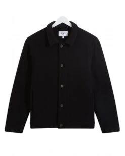 Wax London Mens Iggy Knitted Jacket Black