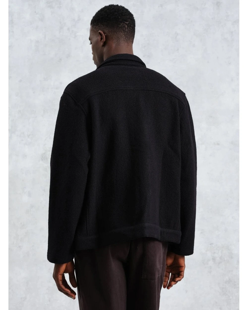 Wax London Mens Iggy Knitted Jacket Black 5 Wax London Mens Iggy Knitted Jacket Black - Image 5