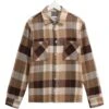 Wax London Mens Whiting Pike Check Overshirt Beige/Brown -Repertoire Fashion Store wax london mens whiting pike check overshirt beige brown p47132 319621 image