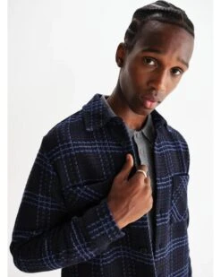 Wax London Mens Whiting Skate Check Overshirt Navy Blue 11 Wax London Mens Whiting Skate Check Overshirt Navy Blue -Repertoire Fashion Store wax london mens whiting skate check overshirt navy blue p47130 319681 image