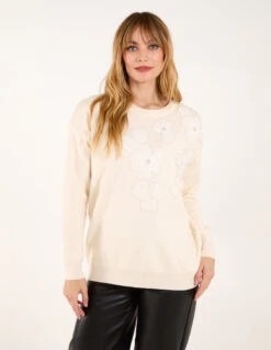 Flower Diamante Jumper(Flower Diamante Jumper)