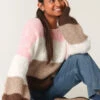 Multi Stripe Knit Jumper(Pink Multi Stripe Knit Jumper)