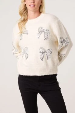 Sequin Bow Jumper(Sequin Bow Jumper)